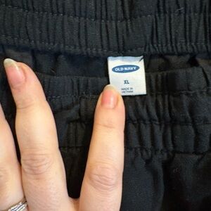 Old Navy Black Elastic Waist Pants